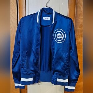 Touch by Alyssa Milano Blue Cubs Bomber Jacket